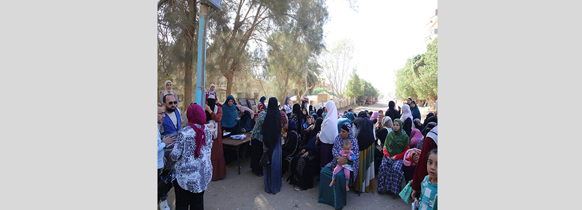   جامعة الفيوم: تشارك بالقافلة الشاملة تقدم خدمات الكشف والعلاج لأهالي قرية سنرو القبلية