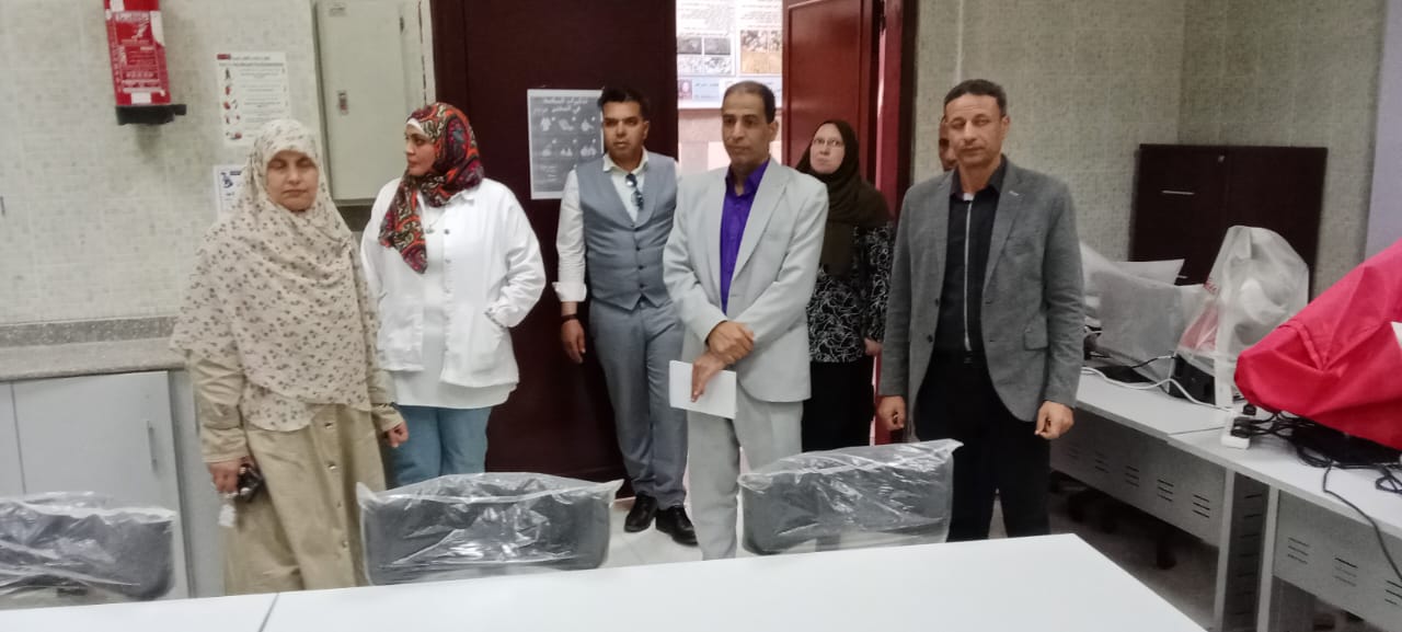 مركز أدارة الأزمات والكوارث بالجامعة يواصل زياراتة الميدانية بكلية الآثار. 