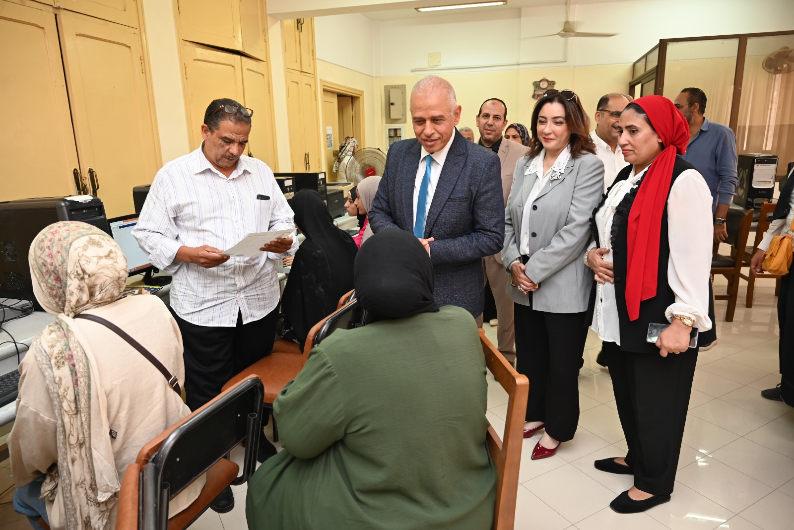 معامل التنسيق الإلكتروني تستقبل طلاب المرحلة الأولى للثانوية العامة