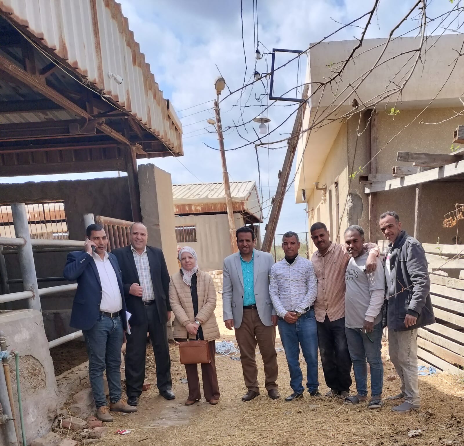 جولة تفقدية  بمزرعة الإنتاج الحيواني والدواجن