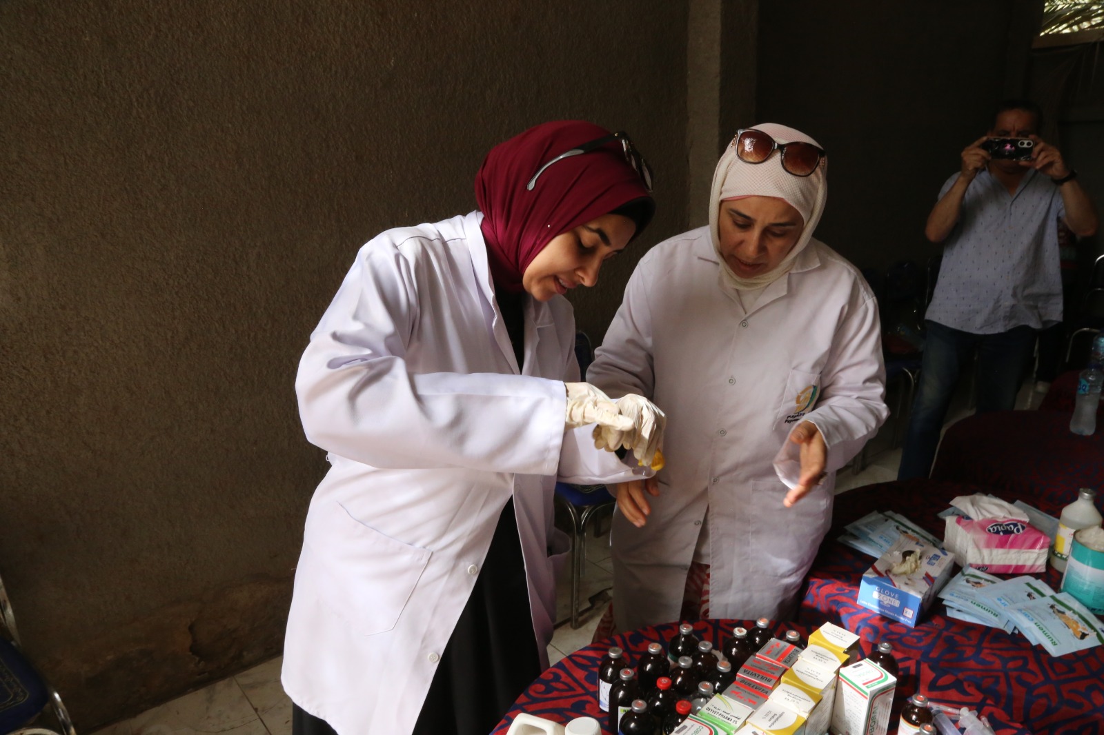 قافلة بيطرية بوحدة بيهمو  