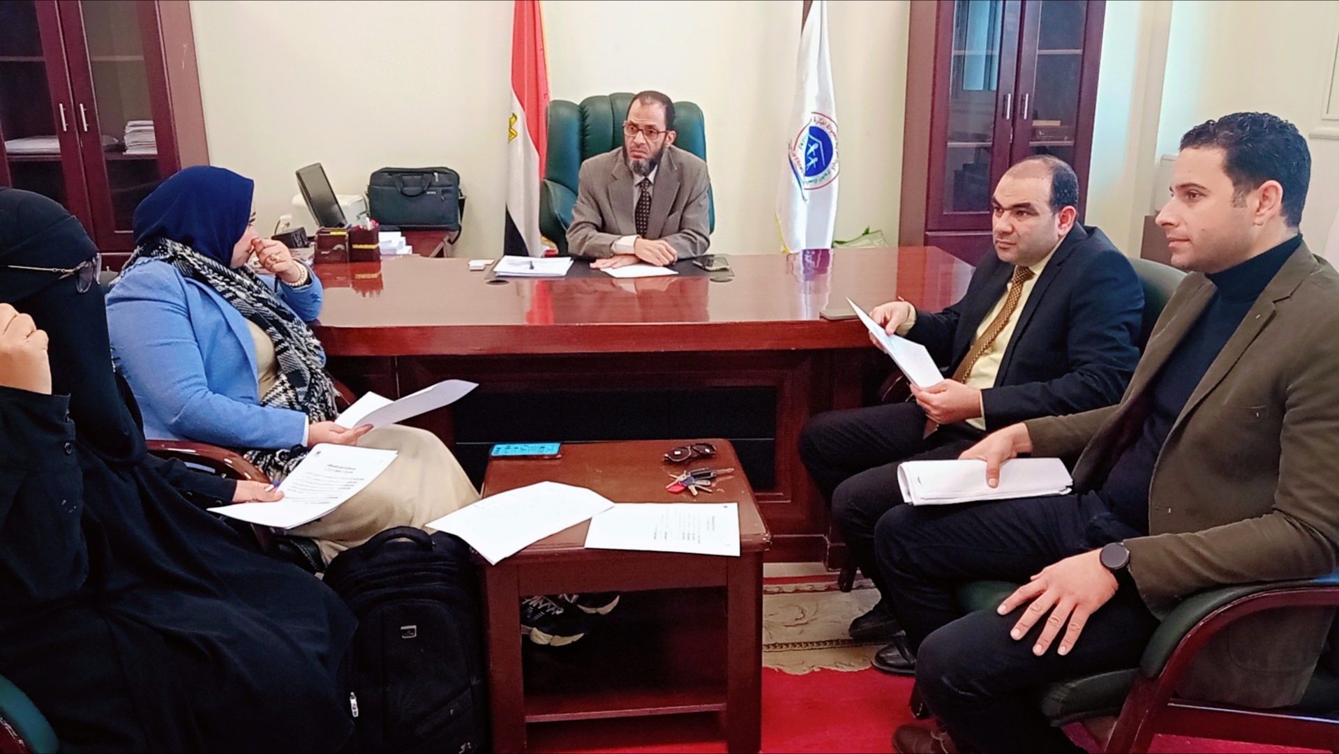 اجتماع لجنه شئون التعليم والطلاب لشهر يناير للعام الجامعي 2025-2026