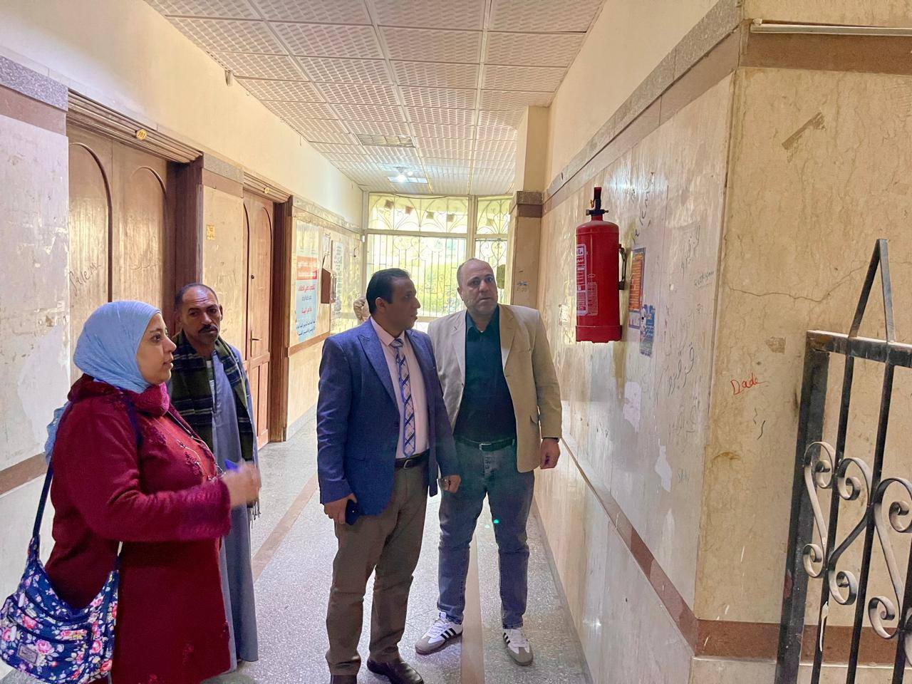 جوله تفقدية لمبنى المدرجات ومبنى الصناعات