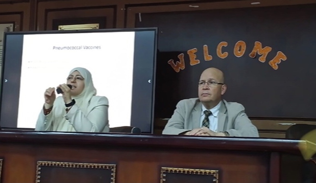 ندوة تفاعلية بعنوان : " كيفية الوقاية من النزلات الشعبية وأهيمة لقاح الانفلونزا "