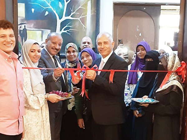 افتتاح المعرض الطلابي "فنون مستدامة" بكلية التربية النوعية