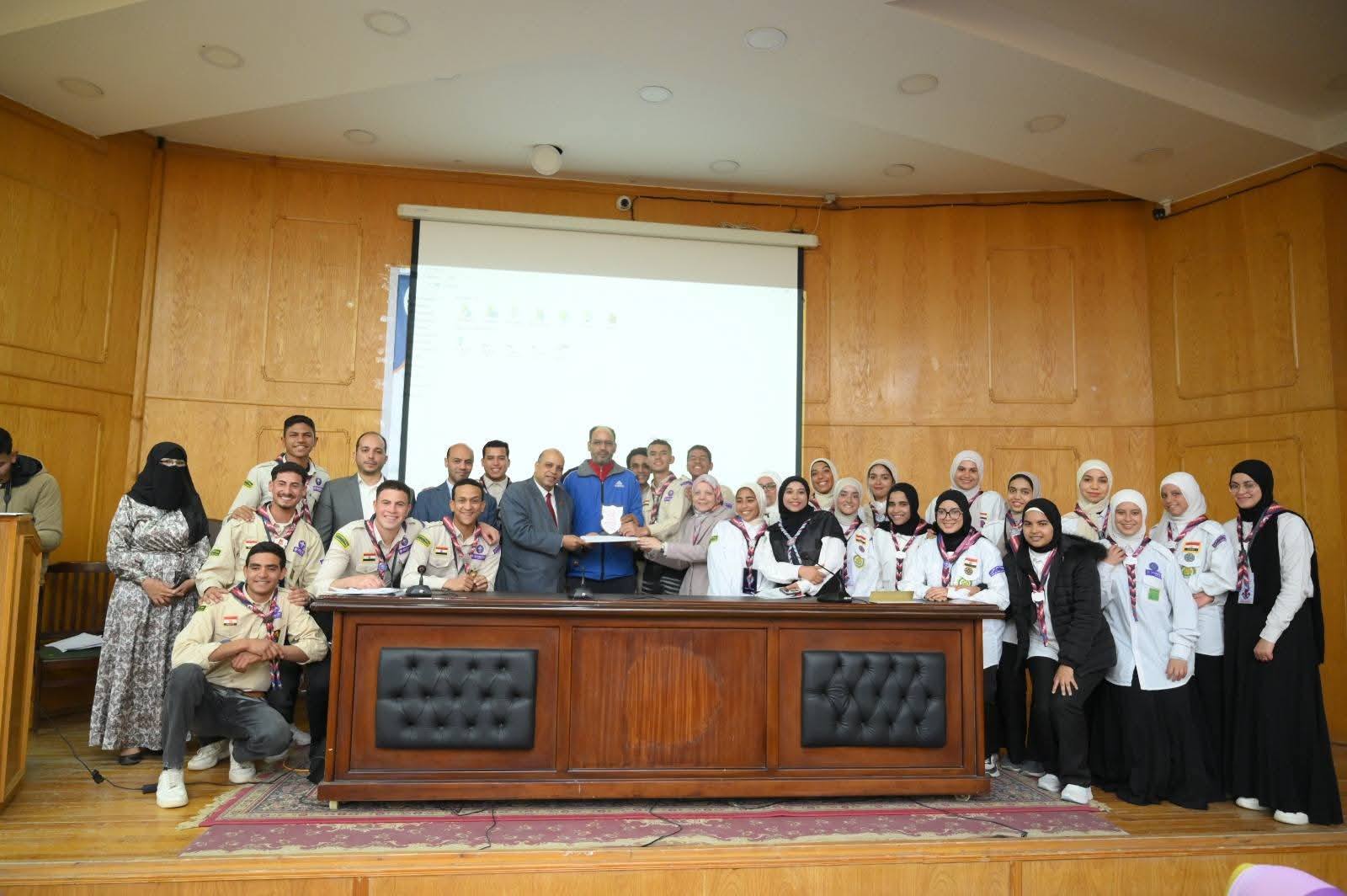 حفل ختام مهرجانات الأسر والجوالة ومسابقة الطالب والطالبة المثاليين على مستوى كليات الجامعة