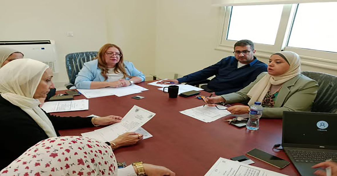 اجتماع مجلس إدارة وحده ضمان الجوده لمناقشه الخطه  الاستراتيجية للكلية 