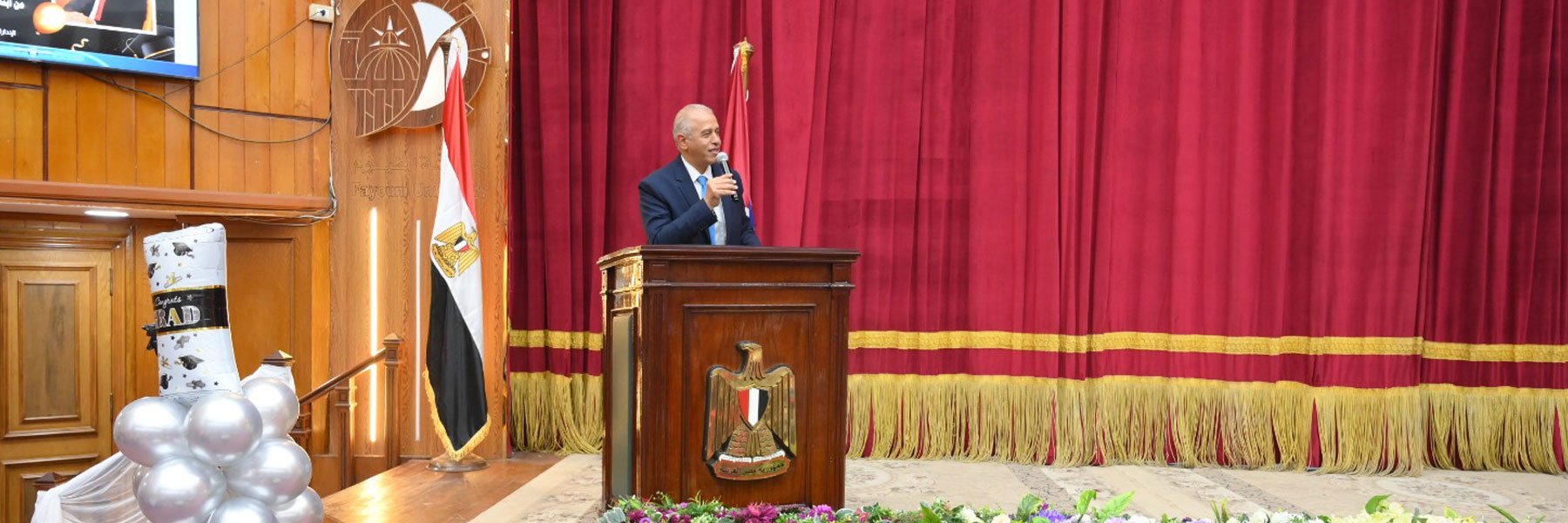 جامعة الفيوم تحتفل بتكريم 56 متفوق من أبناء الإداريين تقديرًا لتميزهم