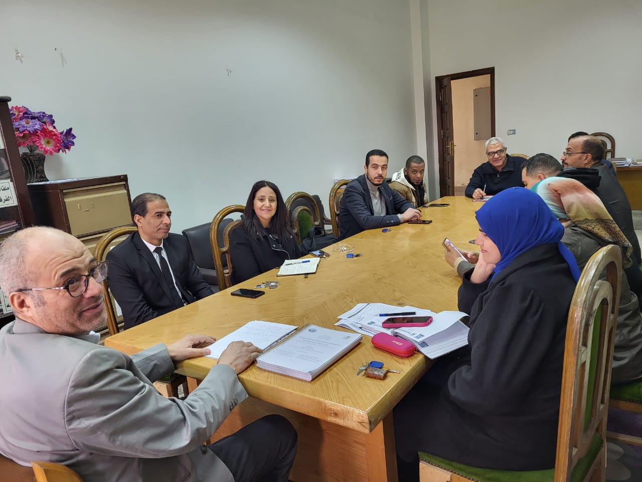 اجتماع مجلس قسم الإرشاد السياحي برئاسة أ.د/ وليد الهادي شيخ العرب وبحضور عميد الكلية