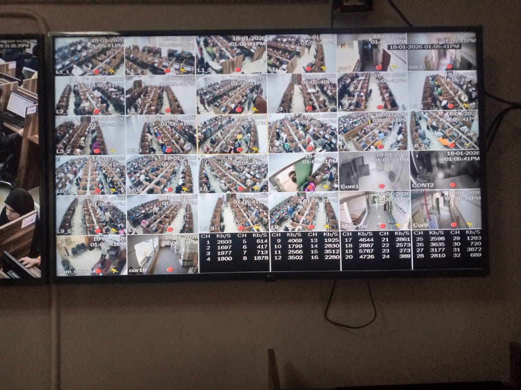 آداء طلاب كلية الآثار الإختبارات الإلكترونية