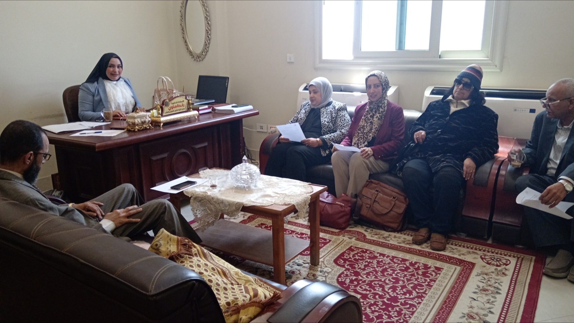 اجتماع لجنة شئون التعليم والطلاب عن شهر أبريل للعام الجامعي 2025-2026