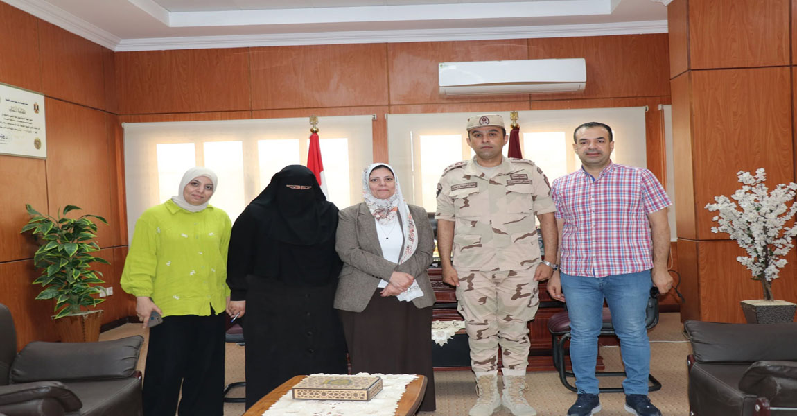 كلية الحاسبات والذكاء الاصطناعى تستضيف مدير ادارة التربية العسكريه والوطنية .