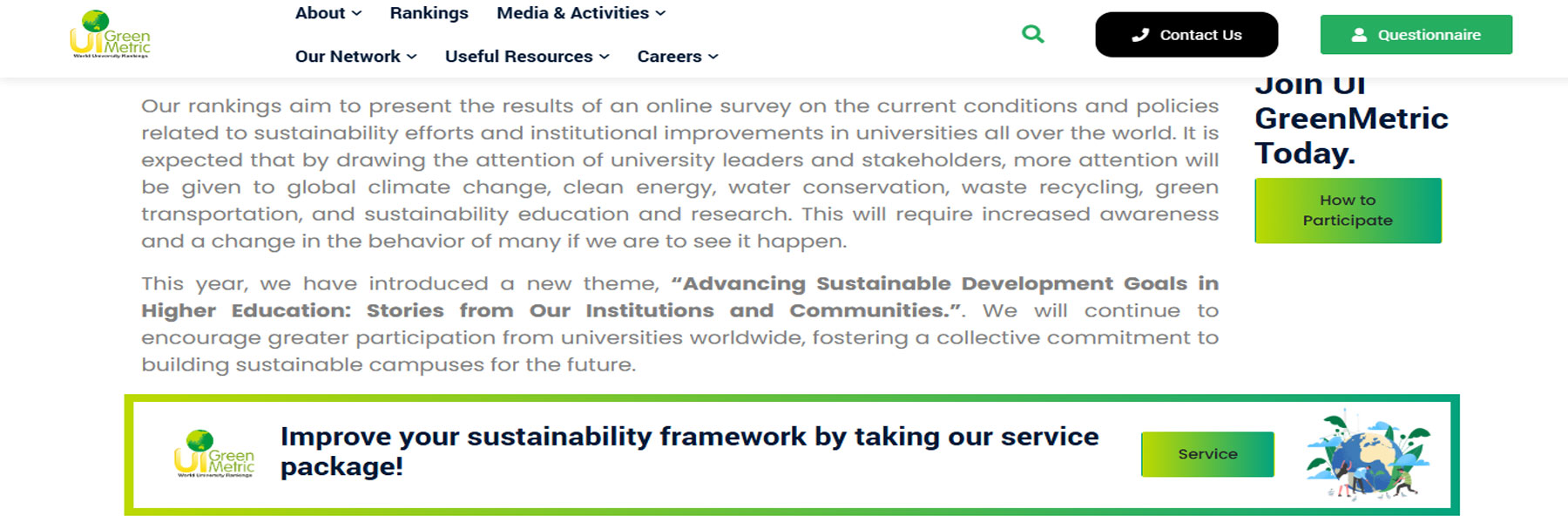 جامعة الفيوم ضمن أفضل 1000 جامعة بالتصنيف العالمي للجامعات الخضراء UI GreenMetric