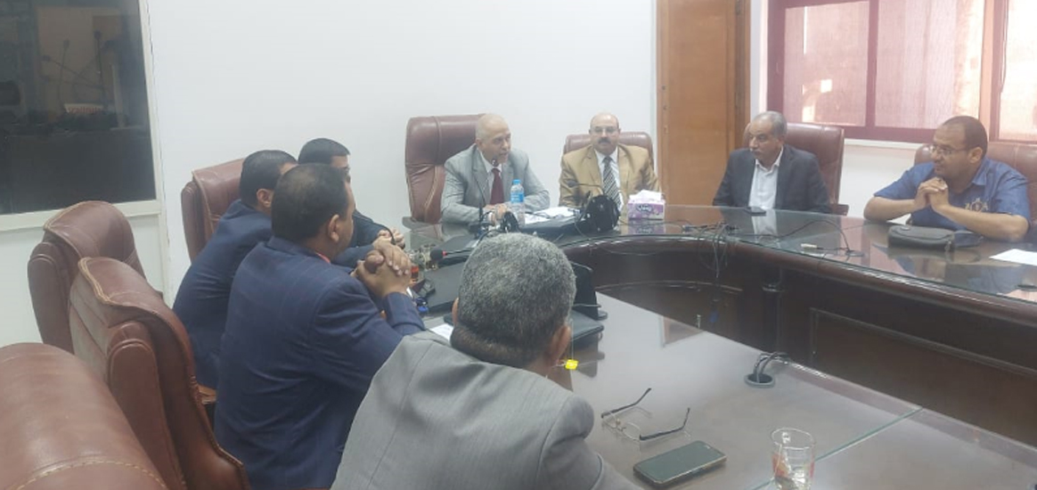   لقاء أ.د شريف العطار نائب رئيس الجامعة والمشرف على الكلية