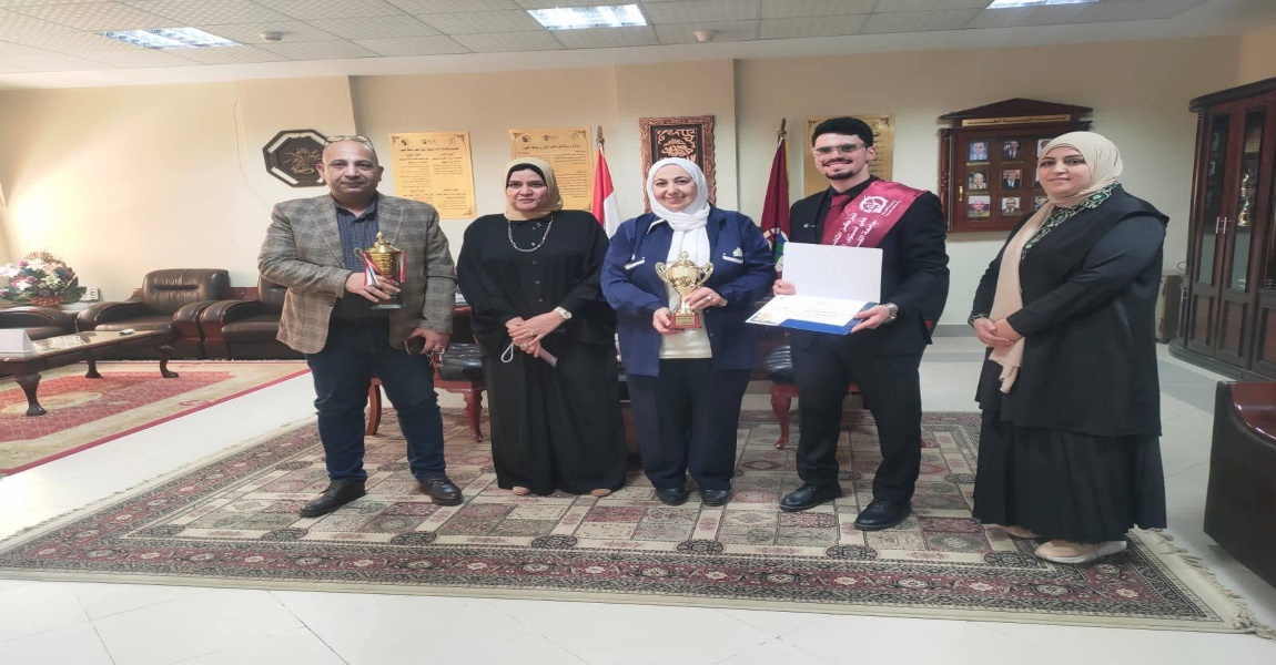 فوز الطالب يوسف أحمد  عبد المنعم  بالمركز الثاني بمسابقة الطالب و الطالبة المثاليين على مستوى الجامعات المصرية