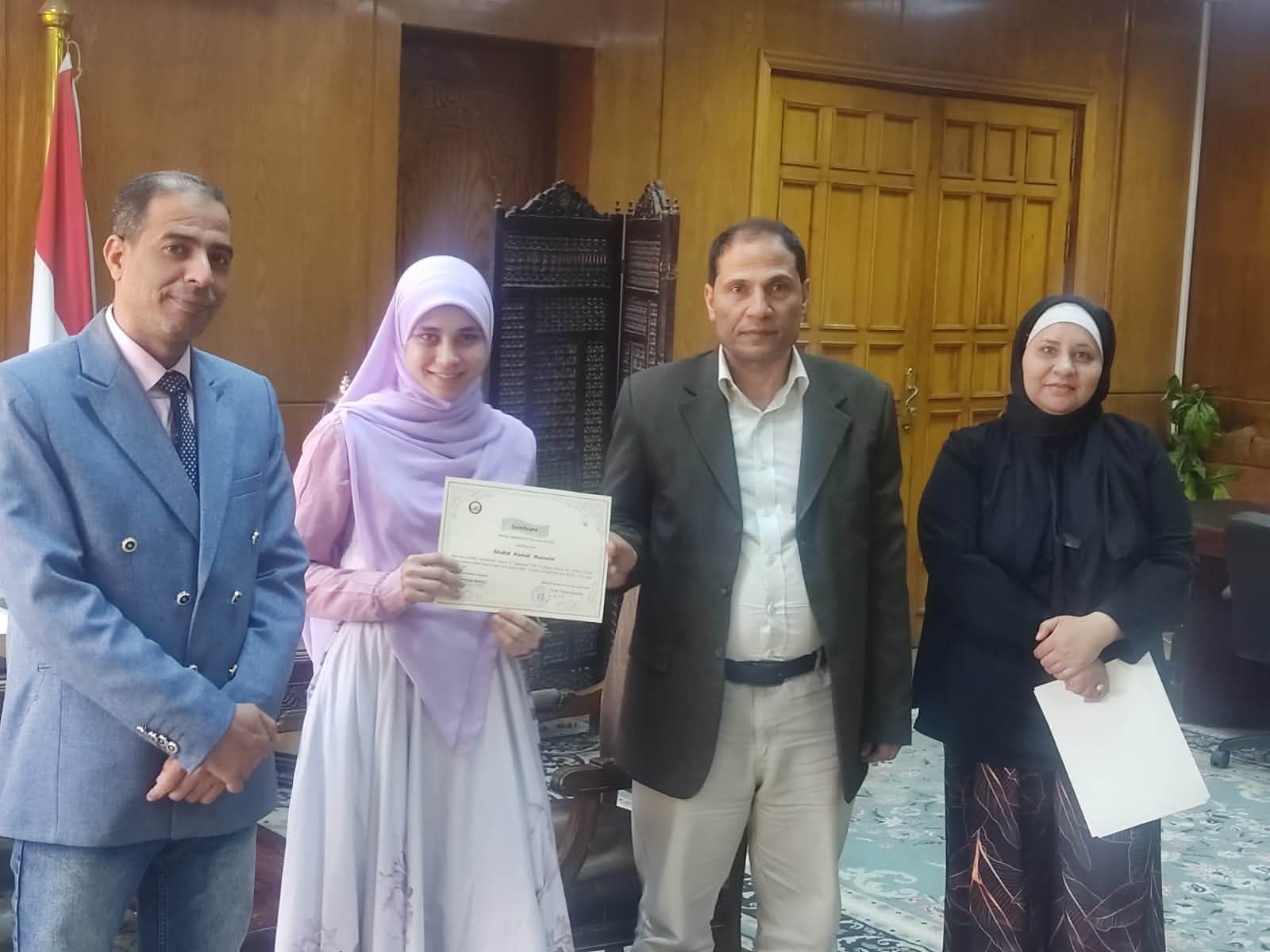 ختام فعاليات تدريب برنامج أماديوس وتكريم طلاب كلية السياحة والفنادق