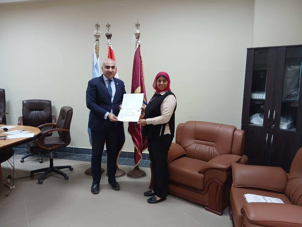 تكريم السادة اعضاء هيئة التدريس الحاصلين على الترقي للدرجات الأعلى 