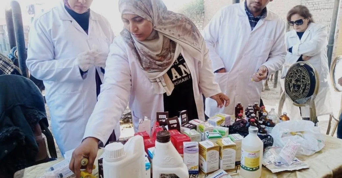 جامعة الفيوم: تنظم قافلة بيطرية بوحدة هوارة المقطع مركز الفيوم- محافظة الفيوم