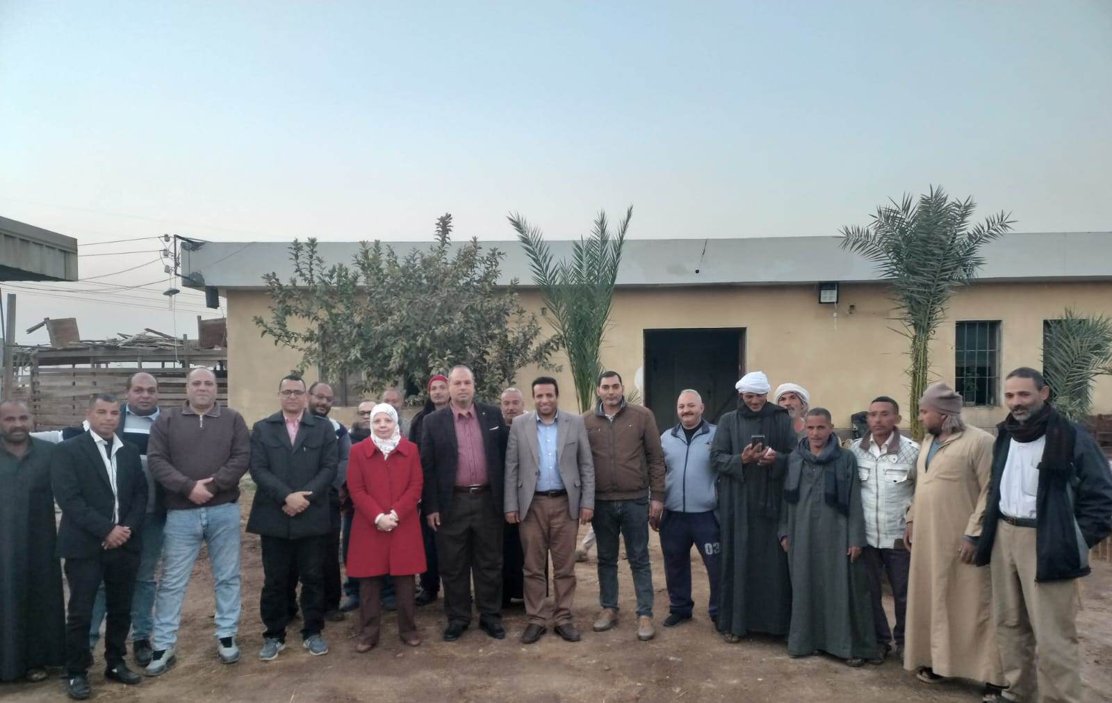 إفطار جماعي بمزرعة الإنتاج الحيواني