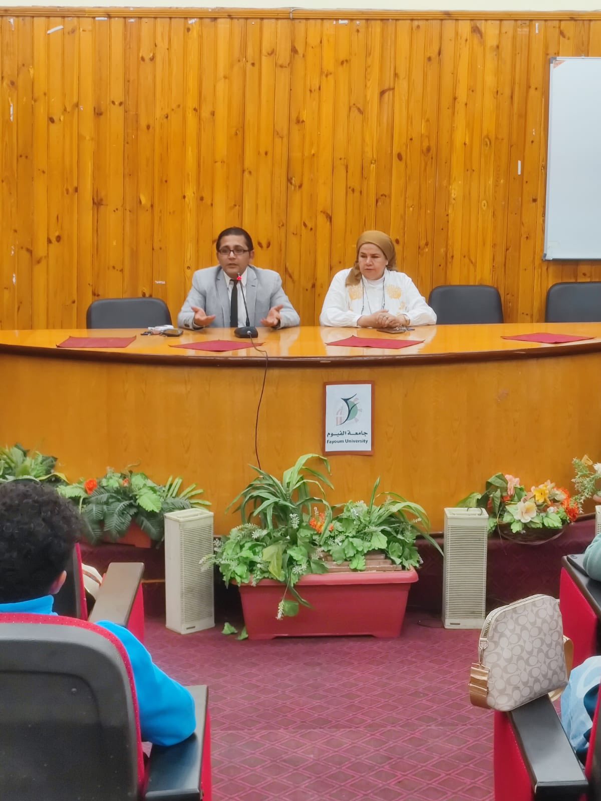 ندوة حول الاستدامة في المنشآت التعليمية بكلية السياحة والفنادق – جامعة الفيوم