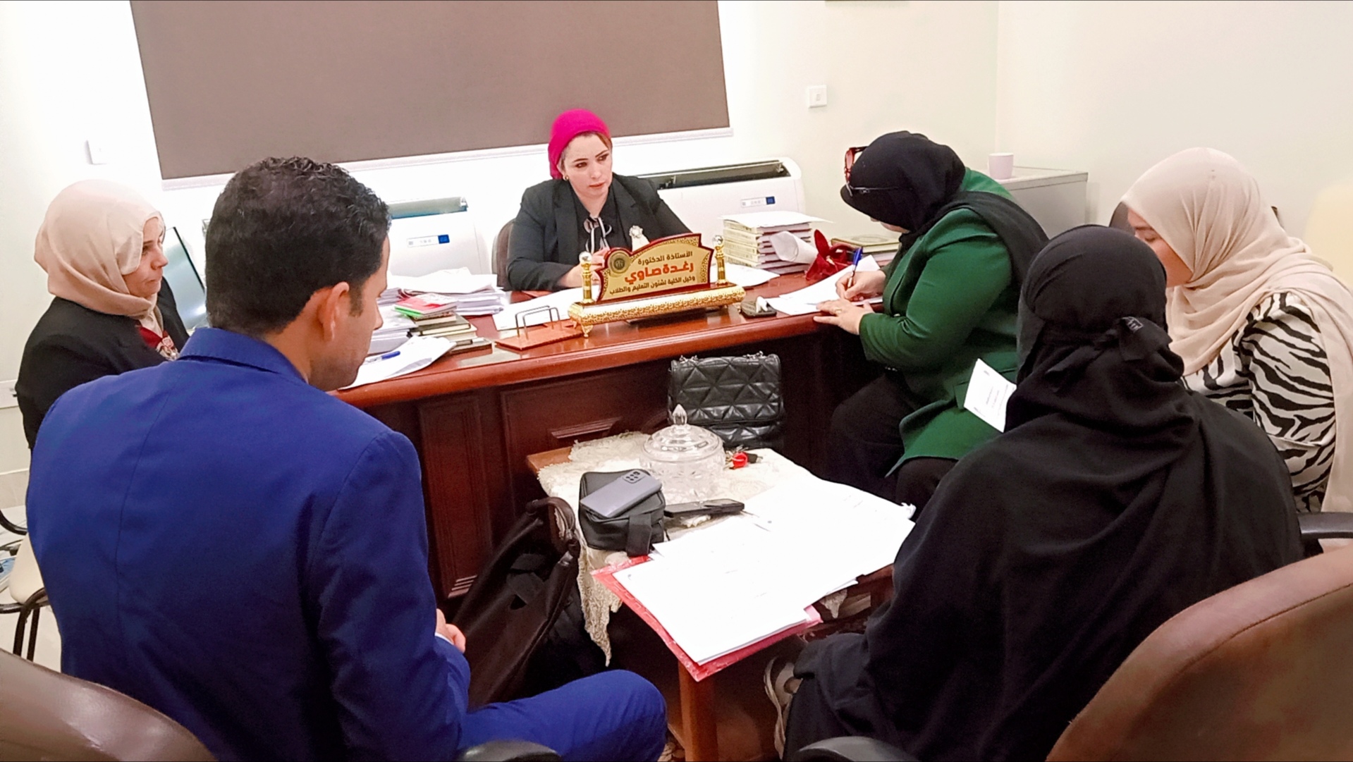 اجتماع لجنة شئون التعليم والطلاب عن شهر أكتوبر للعام الجامعي 2025-2026