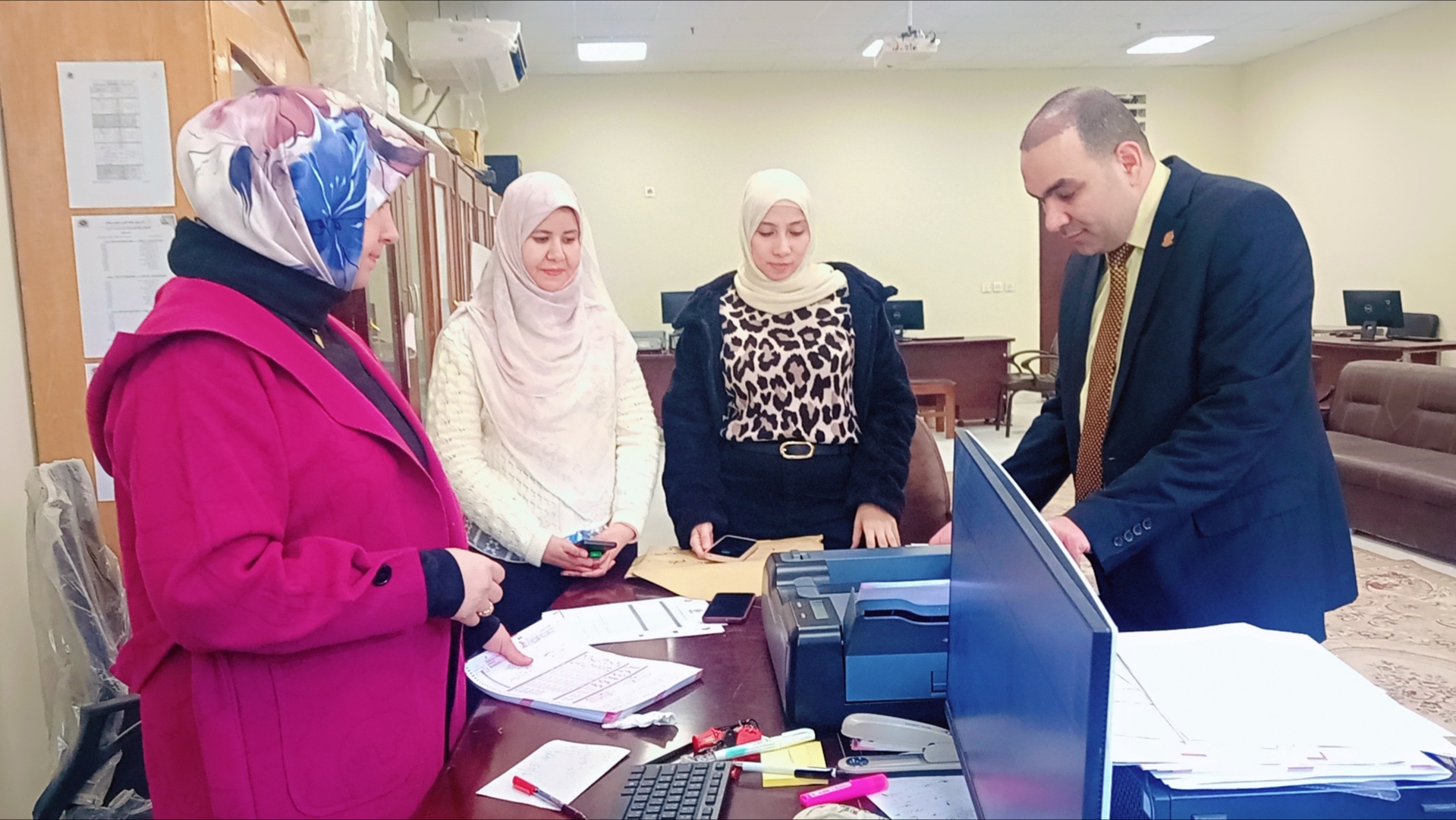 الانتهاء من أعمال كنترول التصحيح الإلكتروني