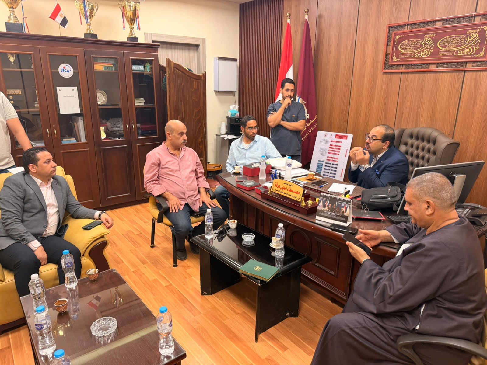 استقبلت المستشفيات الجامعية بجامعة الفيوم أعضاء مجلس النواب 