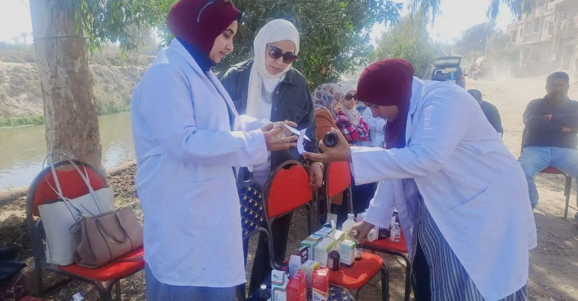 جامعة الفيوم: قافلة بيطرية بقرية دمو تقدّم خدمات مجانية لدعم صغار المربين