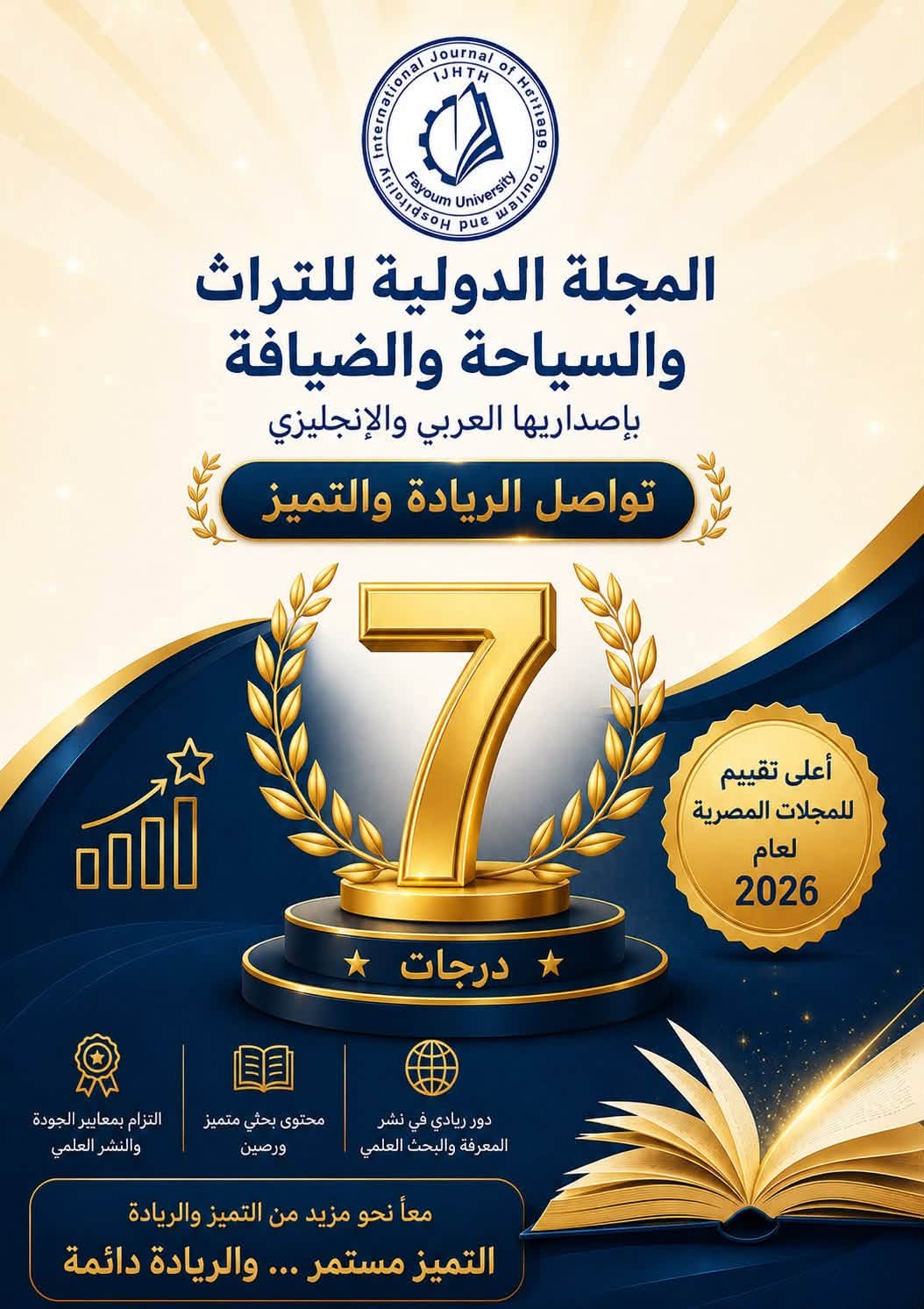 المجلة العلمية للكلية بإصداريها العربي والإنجليزي تواصل حصد أعلى تقييم للمجلات المصرية
