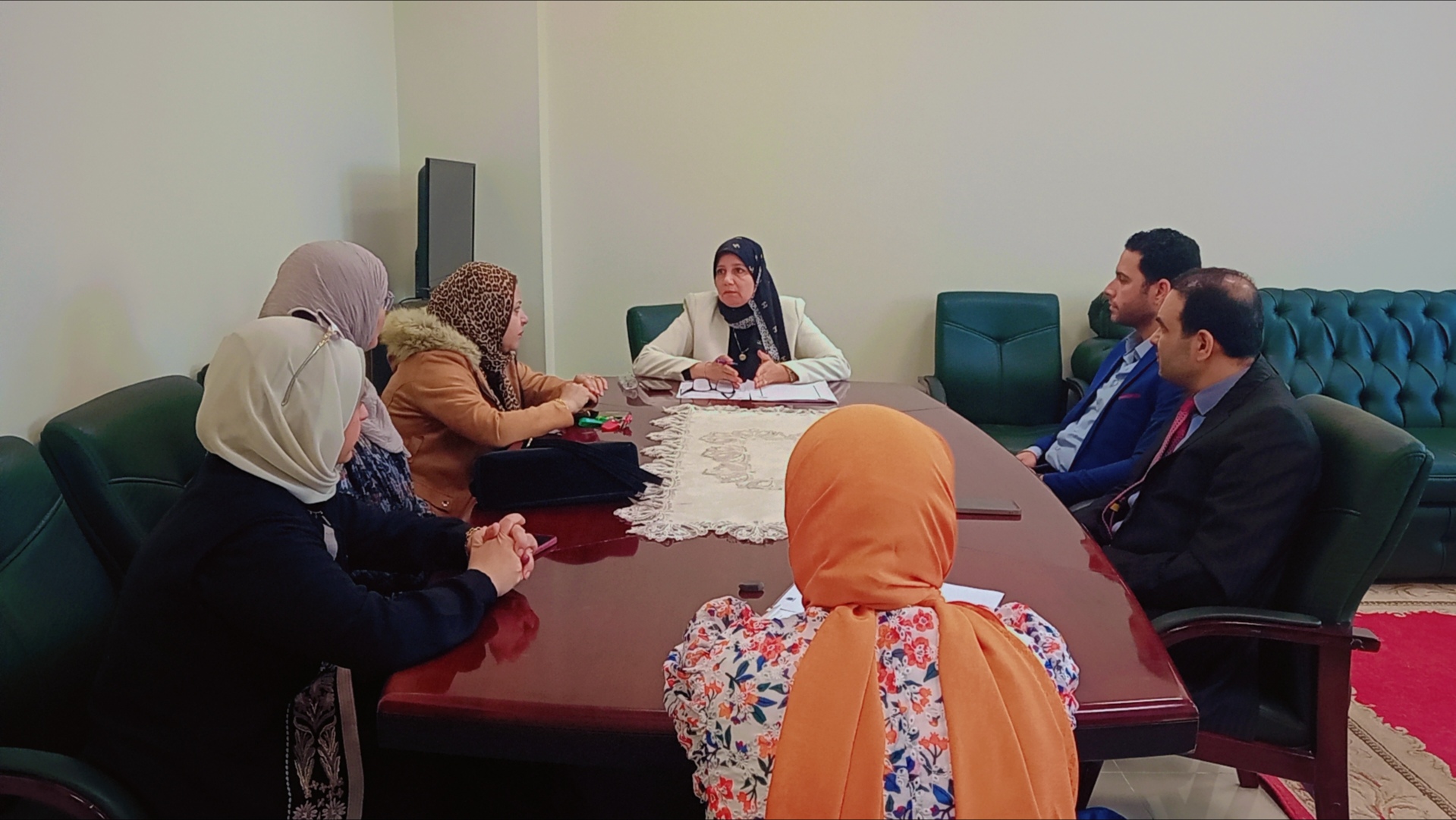 اجتماع لجنة البرامج التعليمية عن شهر أبريل للعام الجامعي 2025-2026