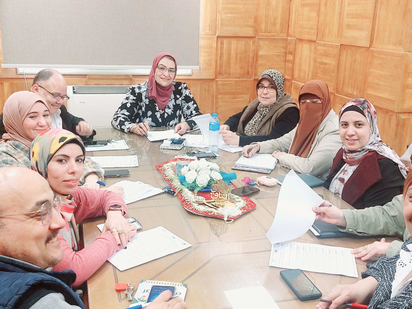 محصلة أعمال الجودة عن الاسبوع الاول من الدراسة للتيرم الثاني